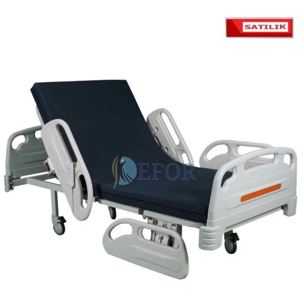 Full ABS iki motorlu hasta yatağı, full ABS karyolanın önden görünümü